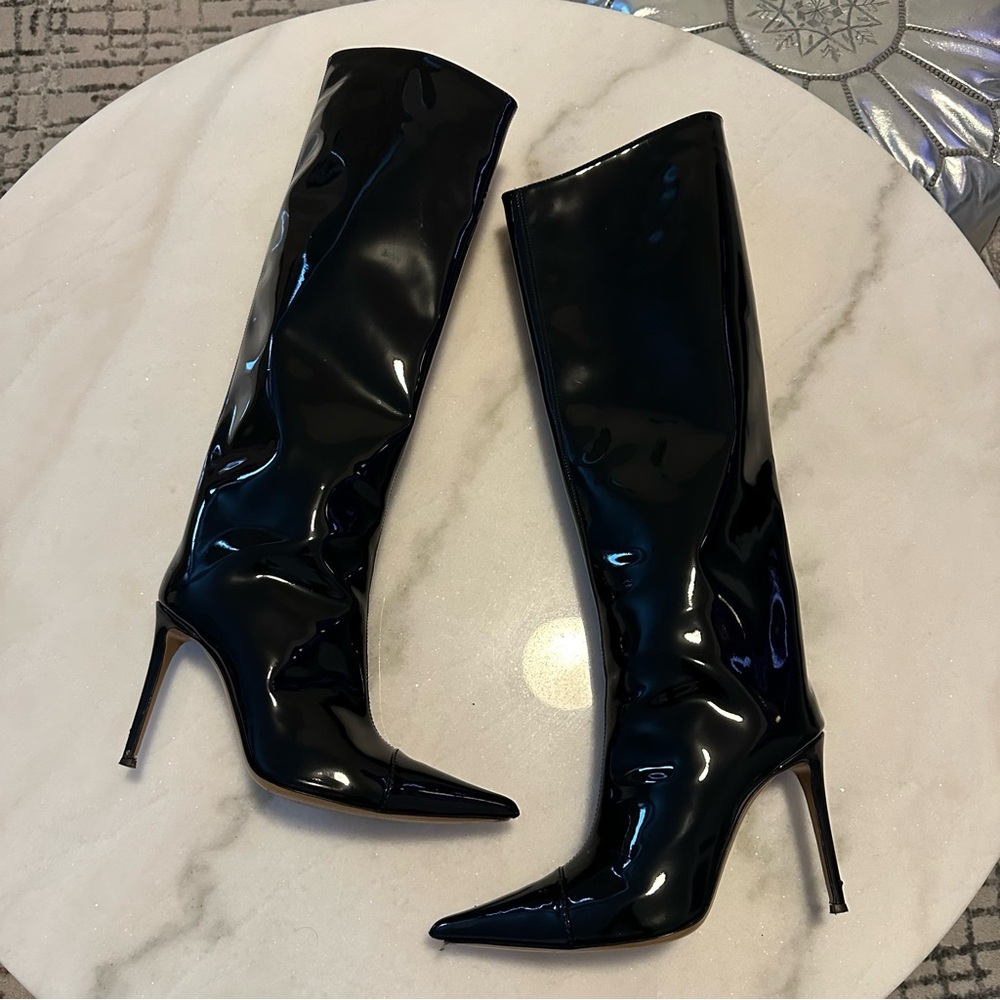 Alexandre Vauthier shiny boots